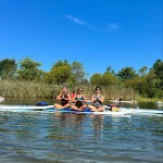 3 girls doing yoga
