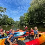 kids kayaking group